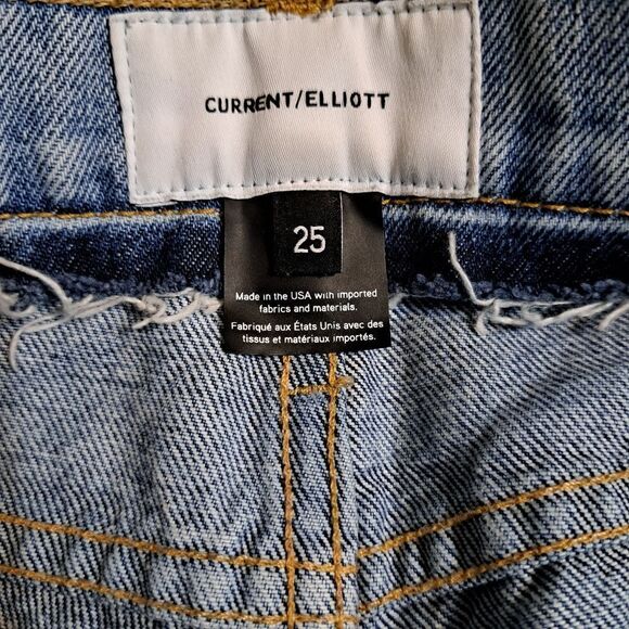 Current Elliott The High Waist Somera Straight Jeans in Cavan Size 25 - Picture 13 of 15